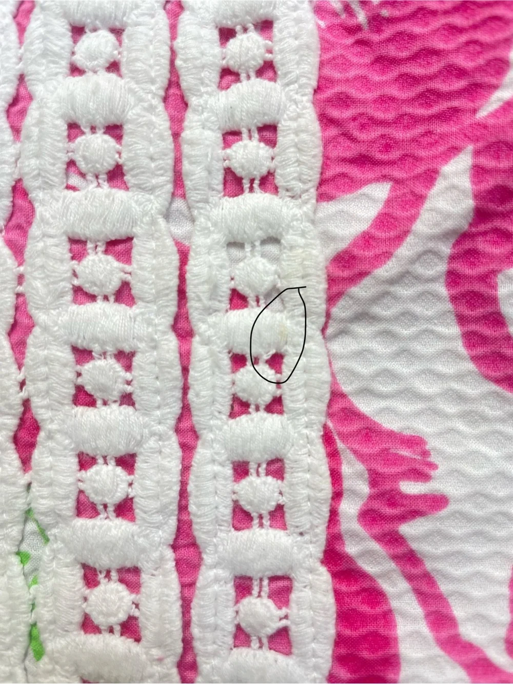Lilly Pulitzer Girls Pink Floral Shift Dress Lace Trim Drop Waist Pockets 10 - Picture 7 of 12